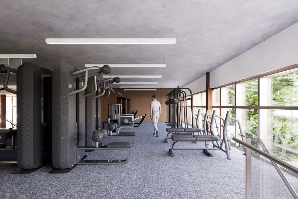 View of one of the fitness areas