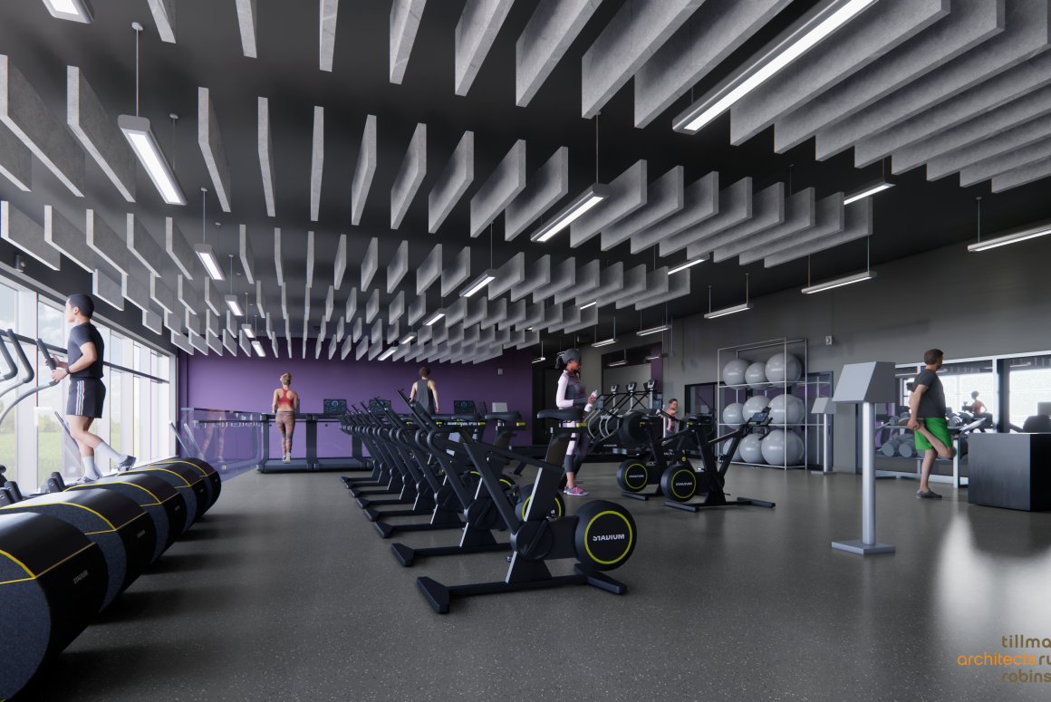 View of one of the fitness areas