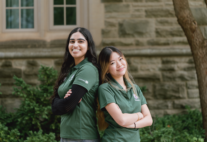 Two Connect-IT student staff members