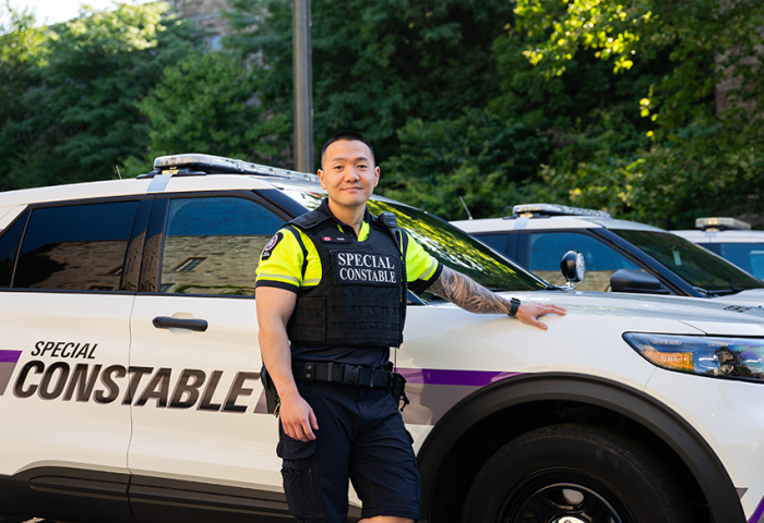 Special Constable Officer out front of their vehicle